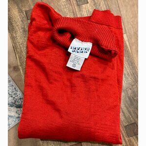 *SALE* IrvinePark Men's Vintage MockNeck Sweater (Bright Red, WoolBlend, Size M)